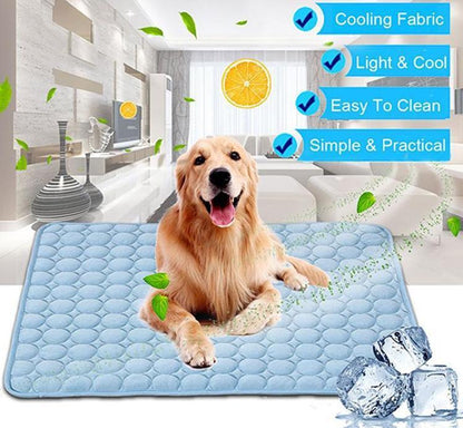 Pet Dog &amp; Cat Ice Silk Cold Nest Pad – Summer Cooling Mat