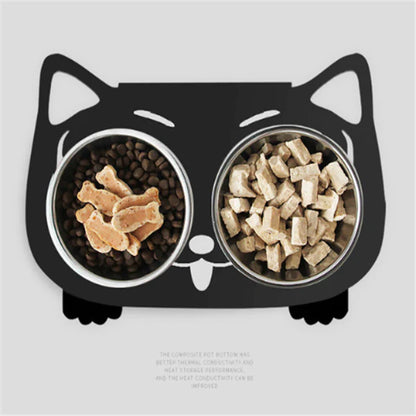 Anti-Falling Cat &amp; Dog Feeding Water Bowl