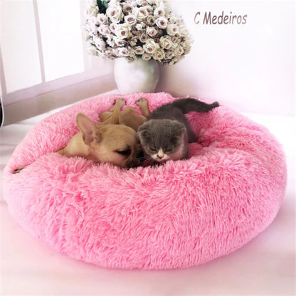 Plush Pet Bed for Cats &amp; Small Dogs