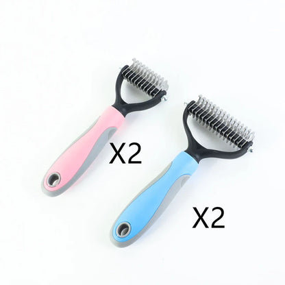 Stainless Double-Sided Pet Brush Hair Removal Comb