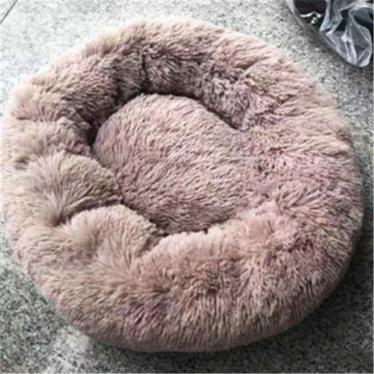 Plush Pet Bed for Cats &amp; Small Dogs