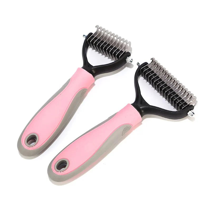 Stainless Double-Sided Pet Brush Hair Removal Comb